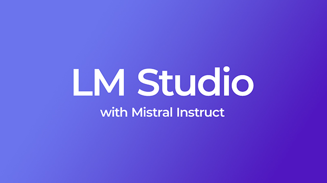 Configuring LM Studio to use Neo LLM (Mistral Instruct)